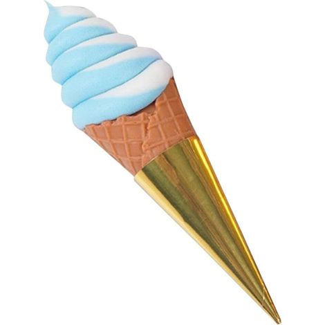 Modèle De Cornet De Glace Imité Accessoire De Décoration pour Vitrine Et Photographie Jouet Réaliste pour Affichage Et Échantillons De Nourriture (1/5)