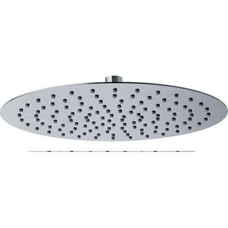 Soffione doccia in acciaio inox Roma, con snodo Senza braccio doccia 250 mm (1/2)