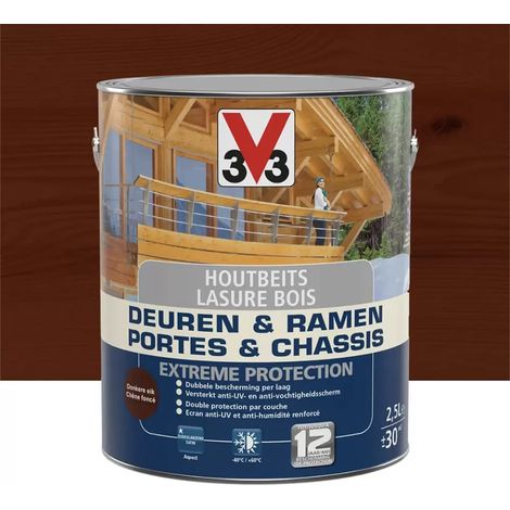 Lasure Extreme Protection V33 Portes & Châssis Chêne foncé 2,5 L (1/3)