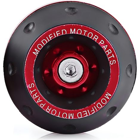 Protège-carters CNC en aluminium rouge pour fourche avant et cadre, protections de chute moto, scooter et cyclomoteur, kit de sécurité (1/5)