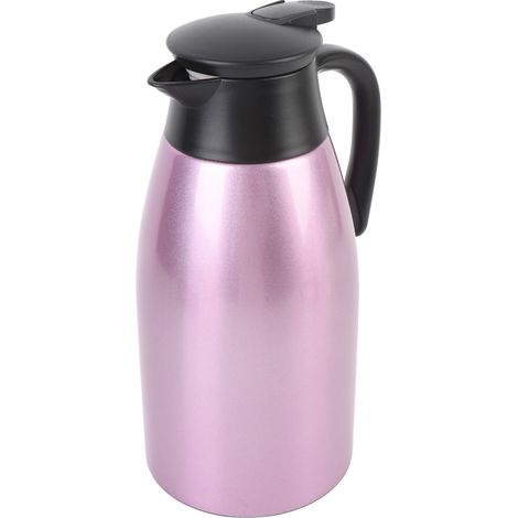 Carafe à café en acier inoxydable 2L, bouteille d'eau chaude isolée à Double paroi SUS pour thé lait dortoir à domicile. (1/5)