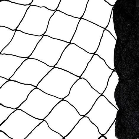 Filet anti-oiseaux noir, filet anti-oiseaux robuste, filet pour volière/poulailler, filet de protection pour oiseaux, filet de protection pour potager et verger, maille de 5 cm x 5 cm, 7,5 m x 15 m, f (1/3)