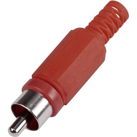 Cinch/RCA mâle, droit TRU COMPONENTS 1567394 Nombre de pôles: 2 rouge 1 pc(s) S842011