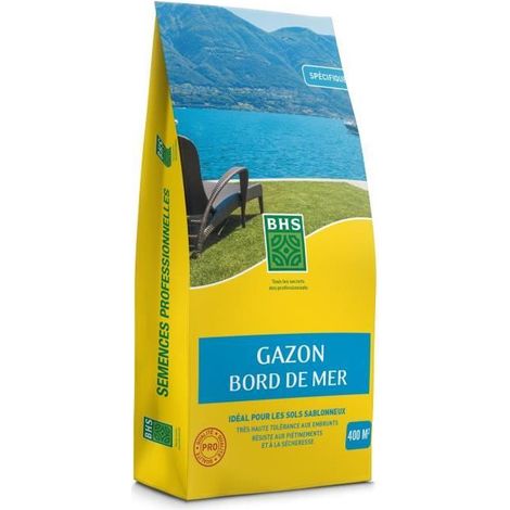 Césped - BHS - Césped Costero 10kg Resistente a viento, sequía, salinidad Hermoso césped de verano, estético y resistente.