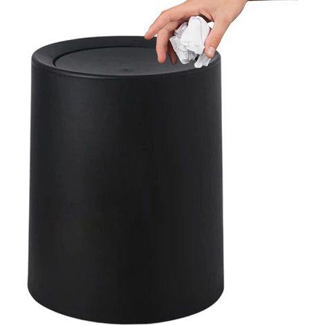 Wastebasket Double Compartment Container Small Desktop Trash