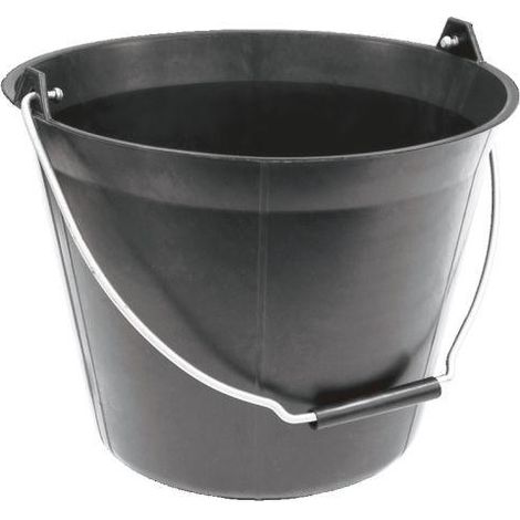 Taliaplast Cubo de Albañil 11 litros Negro Resistente