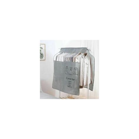Funda protectora antipolvo de 90 × 110 cm, funda universal para prendas (gris) - Crezuo (1/4)