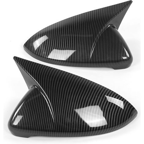 Paire de capuchons de couverture de rétroviseur latéral arrière pour MK7 MK7.5 R 20132020 (style fibre de carbone). (1/5)