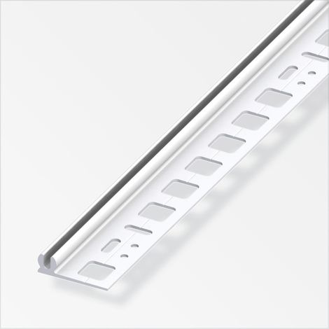 alfer Kunststoff-Träger-Profil + alfer®-fix 2 m, 8.5 x 30 mm weiss Profil