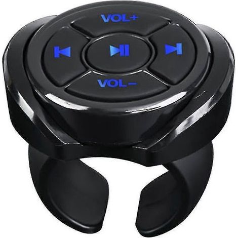 Control remoto inalámbrico Bluetooth con botón para coche, motocicleta, bicicleta, volante, reproducción de música. (1/5)