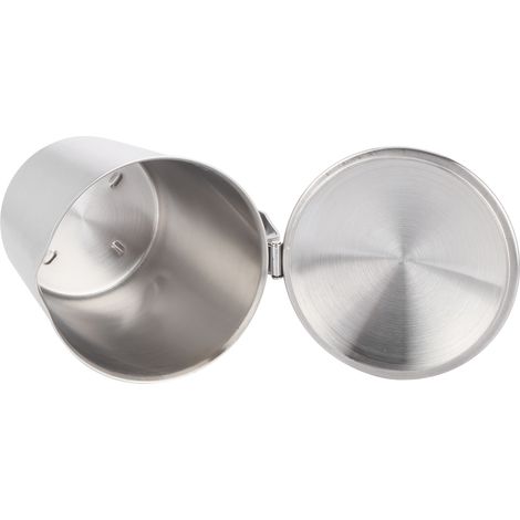 Dicke Latte-Kaffee-Tasse aus Edelstahl 304, 1000-ml-Milchkännchen mit Skala und Deckel (1/5)