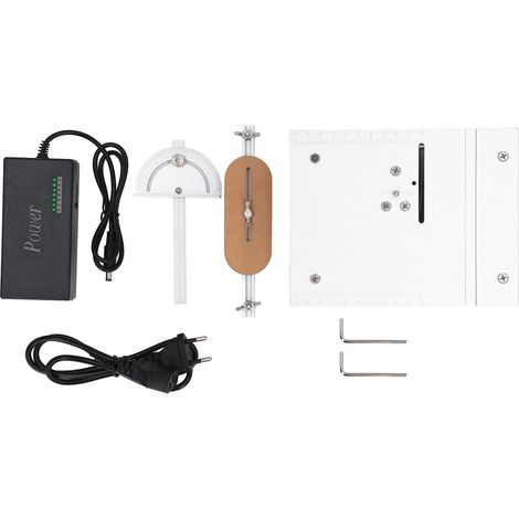 Scie à Table électrique, lame de scie réglable en hauteur, ensemble multifonctionnel pour la maison et le travail du bois, prise ue 96W (1/5)