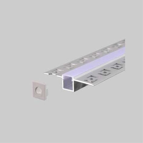 Canalina per strip led '5162' 12x13,3 mm - barra 2 mt (1/2)