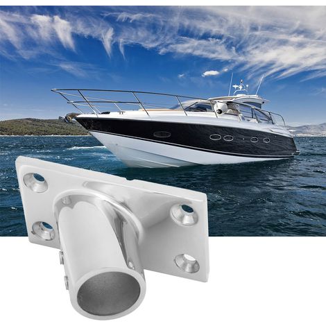 Accessoires de rambarde pour bateau, angle de 60°, acier inoxydable 316 renforcé, base rectangulaire, 7/8 pouce (1/5)