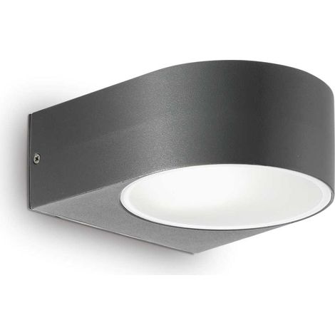 Ideal Lux Iko - Applique Murale Extérieure Up Down 1 Lumière Anthracite IP55, E27