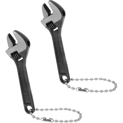 Set aus 2 Mini-2,5-Zoll-Verstellschlüsseln mit Verriegelungsschlüsseln für Reparaturen