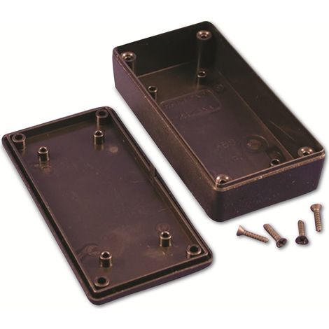 HAMMOND Universal-Gehäuse,1591XXASBK, ABS, schwarz, IP54, 100,9x51,4x26 mm