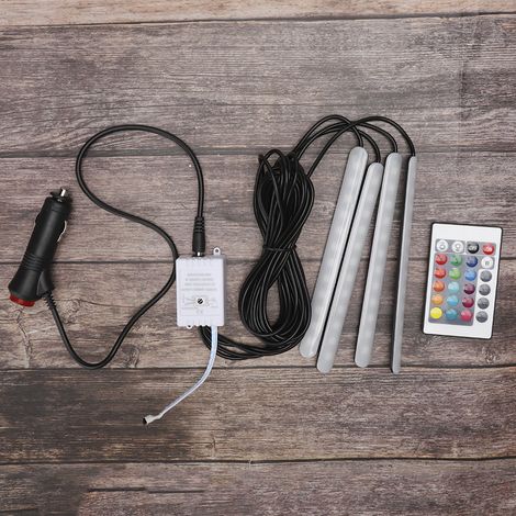 LED-Ambientebeleuchtung, bunte Lichtleisten, Autoinnenausstattung (1/5)