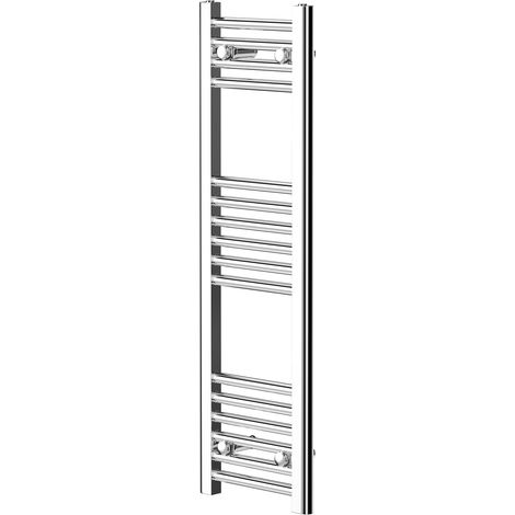 Pizarro Chrome 1000mm x 300mm Straight Heated Towel Rail (1/5)