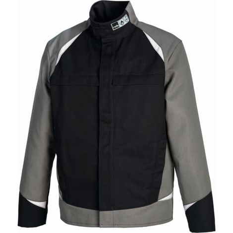 ROFA Veste de protection pour soudeur Splash, anthracite foncé / gris, taille DE : 98