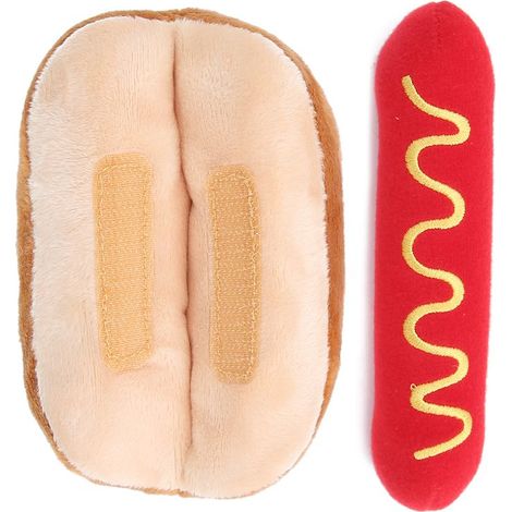 Jouet en peluche doux pour chien, forme chaude, son détachable, poupée exquise, pour chats et chiens (1/5)