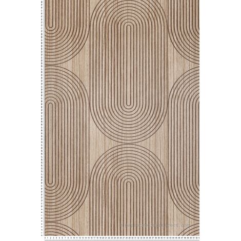 Papier peint Géométrique Marron Reality 4 Lutèce