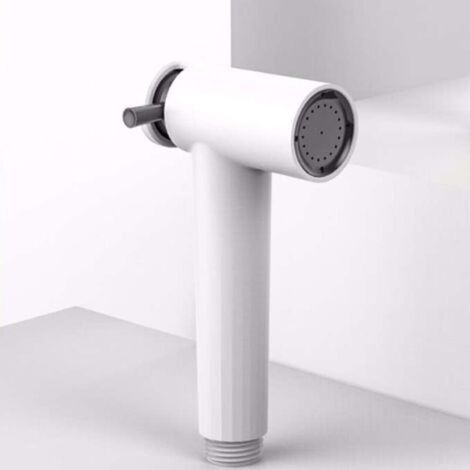 Set mit 1 handgeführten Bidet-Sprühkopf aus Edelstahl für die Reinigung von Bad, Küche und Toilette (weiß)