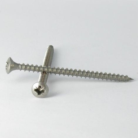 VBA Vis bois agglo Tête fraisée bombée TFB Pozi N°2 4.5X35 Acier zingué-500 pièces