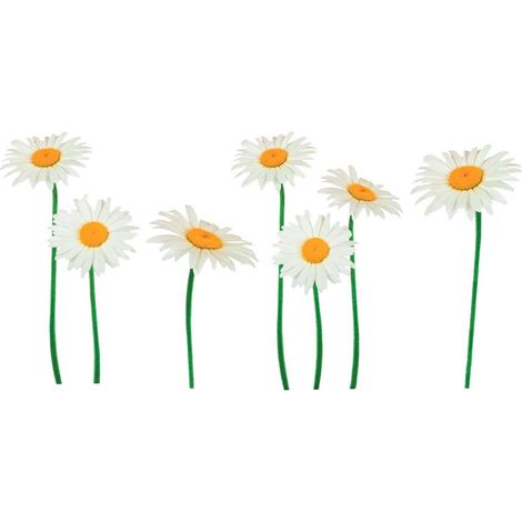 Décoration murale adhésive marguerites (1/2)