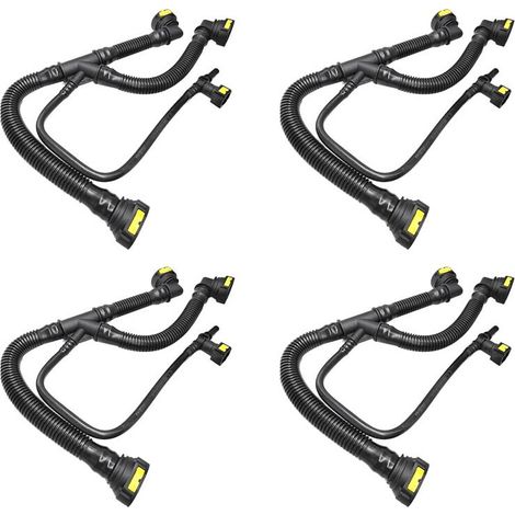 4 tubi flessibili di sfiato del basamento motore per auto 206 207 307 308 408 1.6 16V 1192W0 9675884280