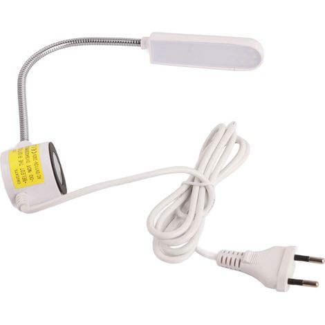 Lampe de travail 30 LED flexible pour machine à coudre, base magnétique col de cygne, 110-265V (1/5)