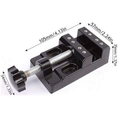 Étau Universel pour Mini Banc Outils de Bricolage Étau en Alliage d'Aluminium Table Ouverture Presse Mâchoires Bijoux DIY Pince à Bec Plat Polyvalent pour Bricolage Sculpture Craft Sculpture Be