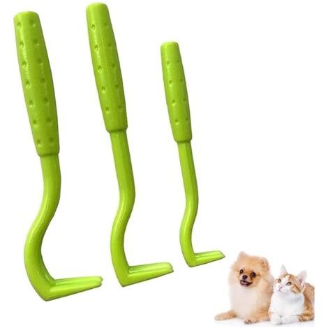 DEESSE SHOP-Pince à Tiques [3 Pièces], Pièges à Tiques, Crochet à Tiques, élimination des Tiques et des Puces pour Chiens, Chats et Autres Animaux(Vert) (1/5)