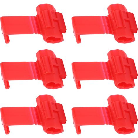 210 Stück Schnellverbinder für elektrische Kabel, Crimp-Anschlussklemmen, Rot (1/5)