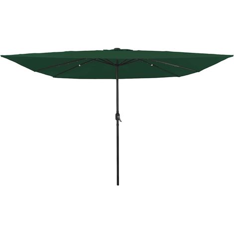 Garten-Sonnenschirm Grün 295 x 295 x 245 cm Polyester und Stahl