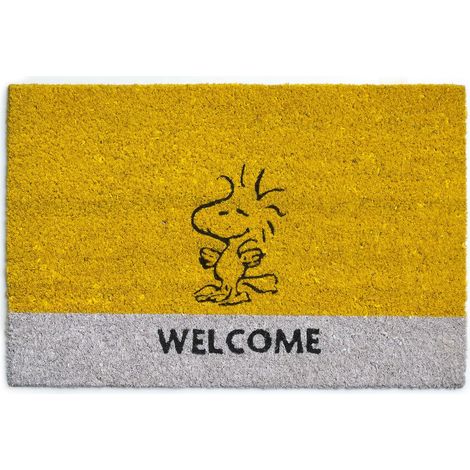 Paillasson Entrée Woodstock en fibre de coco, Jaune 40 x 60 cm (1/5)