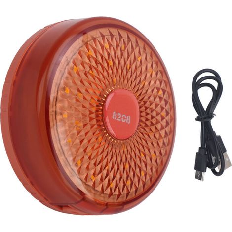Guirlande lumineuse de camping d'extérieur, rechargeable, chargement USB, protection IPX4 résistante à l'eau pour tente, orange,