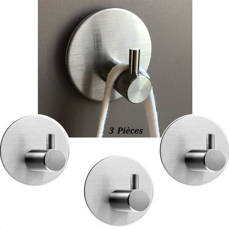 LaBlanc - Klebehaken, selbstklebender Wand-WC-Handtuchhalter für Badezimmer, selbstklebender Wand-Küchenhandtuchhalter, Befestigungshalter ohne Bohren (grau)