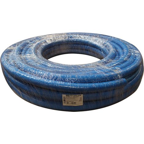 50m Tube PER Prégainé Isolé Ø16 Bleu - 9 mm isolant - Barbi Blansol (1/2)