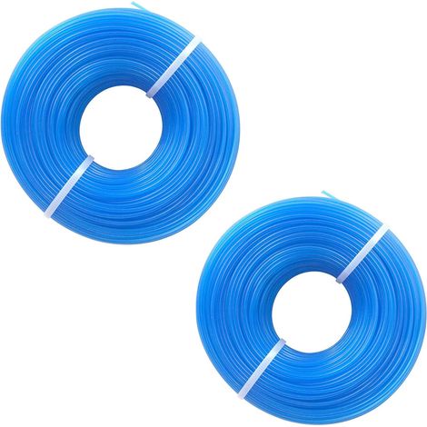 Fil Coupe Bordure Universel, Fil de Débroussailleuse, Bobine Fil Nylon pour Coupe Bordure, Ligne de Coupe-herbe Nylon Round Rope pour (1/5)