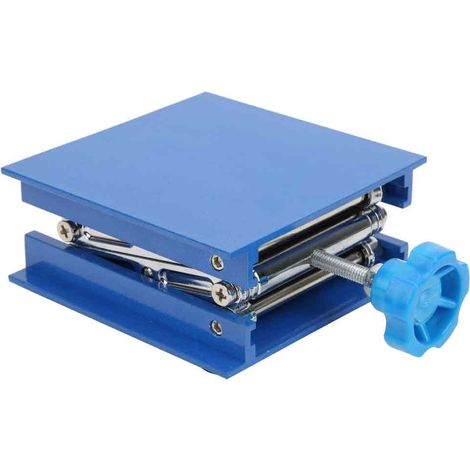 1 plateforme élévatrice, en aluminium, hauteur réglable 45-140 mm, charge max 5 kg, pour laboratoires de physique chimie biologie (1/5)