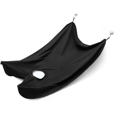Bartschürze, Bart-Lätzchen, Barthaarfänger mit Saugnäpfen, Antihaft-Pflegegeschenk für Männer, Bart-Lätzchen mit Saugnäpfen für Männer (1/5)