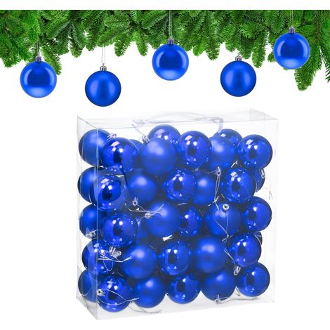 Christmas Tree Baubles Set, 50 Pieces, Matte & Glossy Finish (1/5)