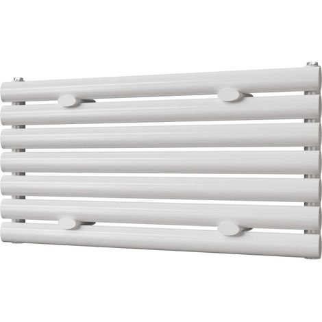 Omeara Axis - White Horizontal Radiator H406mm x W800mm Single Panel (1/3)