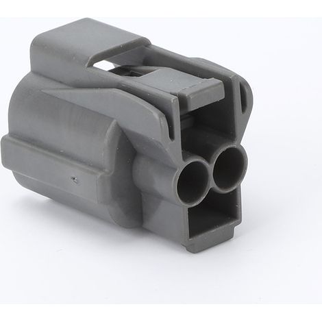 2-poliger Kfz-Stecker MG641156-4 (2-Loch) mit Kunststoffgehäuse (1/4)