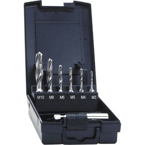 EXACT SGE-Bit Jeu de tarauds combinés M3-M10 HSS 7 pièces - 05910 (1/4)