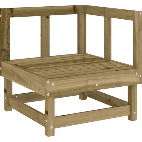 Garden Corner Sofa Impregnated Wood Pine vidaXL (1/5)