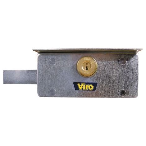 Cerrojo surface-mounted Viro vir4201 acero galvanizado 190x80 mm