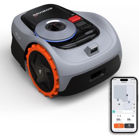 Navimow – Robot tondeuse sans fil RTK+Vision – Surface 600 m² – Cartographie IA – Gestion multizone – Détection d'obstacles avancée - i105E (1/5)