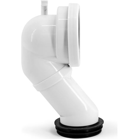 Curva tecnica per installazione sanitari filo muro con scarico a terra diam 90 mm